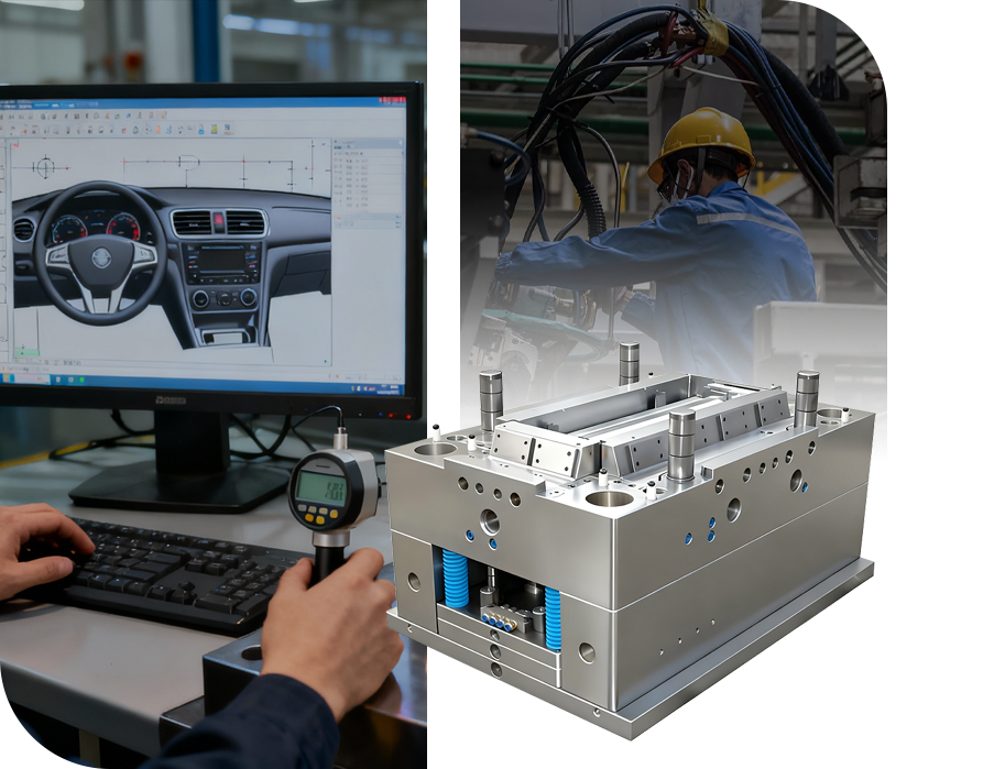Molde de triciclo eléctrico