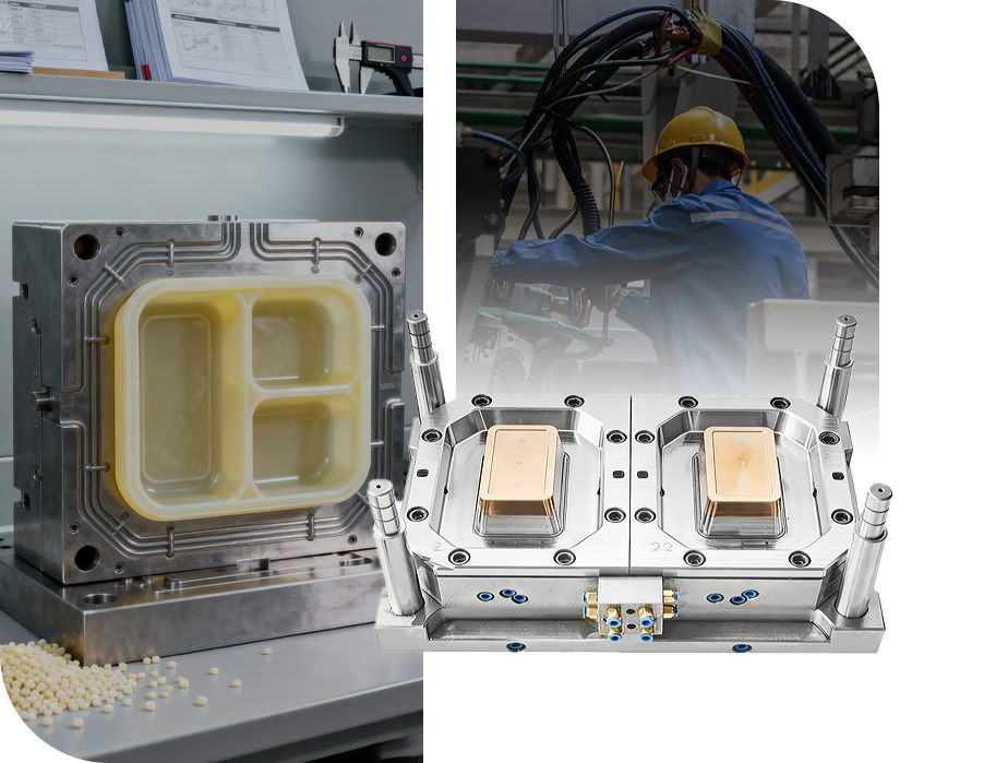 Molde de producto de plástico